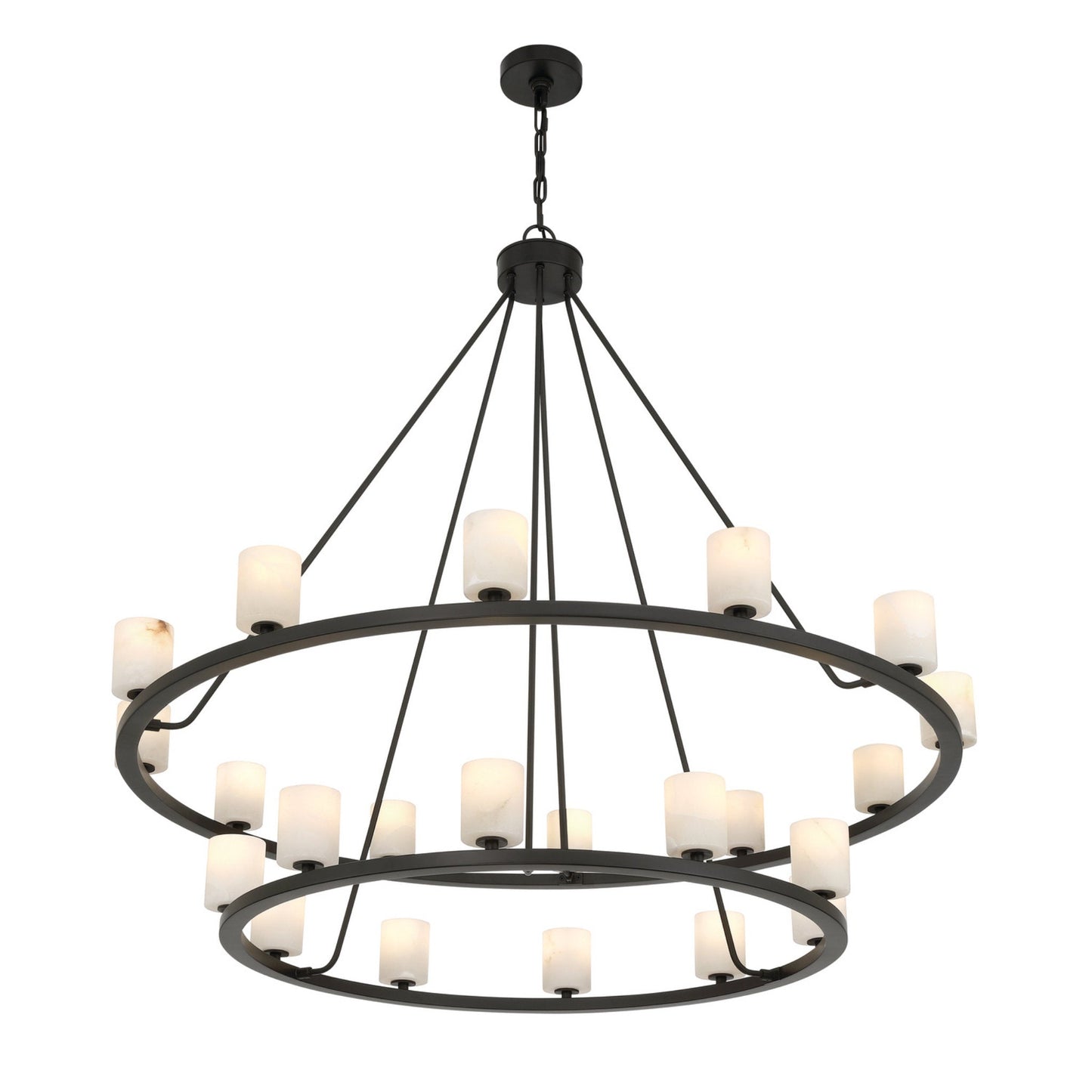 Aragon 46.75'' LED Matte Black Chandelier Black 46.75"W x 41.75"H x 46.75"D