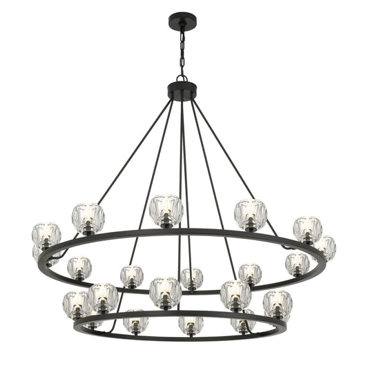 Aragon 48'' LED Matte Black Chandelier Black 48"W x 45.75"H x 48"D