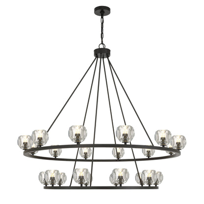 Aragon 48'' LED Matte Black Chandelier Black 48"W x 45.75"H x 48"D