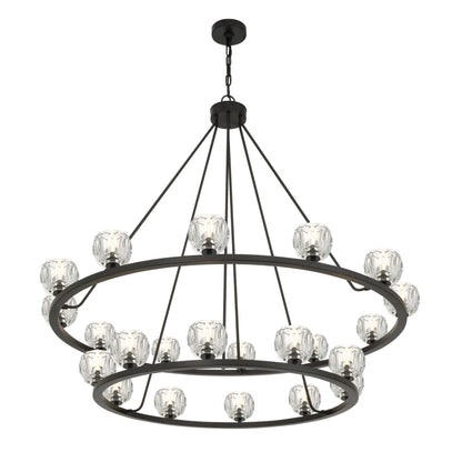 Aragon 48'' LED Matte Black Chandelier Black 48"W x 45.75"H x 48"D