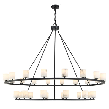 Aragon 58.75'' LED Matte Black Chandelier Black 58.75"W x 46"H x 58.75"D