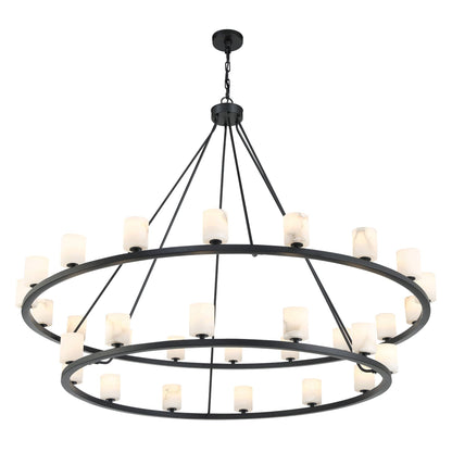 Aragon 58.75'' LED Matte Black Chandelier Black 58.75"W x 46"H x 58.75"D