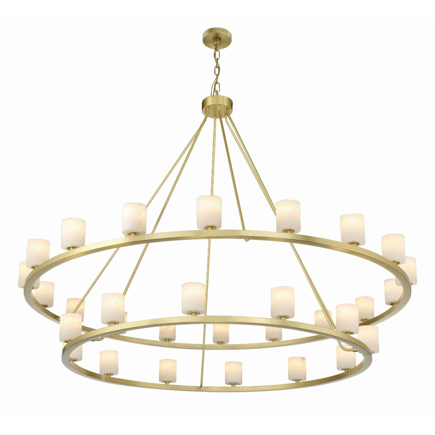 Aragon 58.75'' LED Soft Brass Chandelier Gold 58.75"W x 46"H x 58.75"D