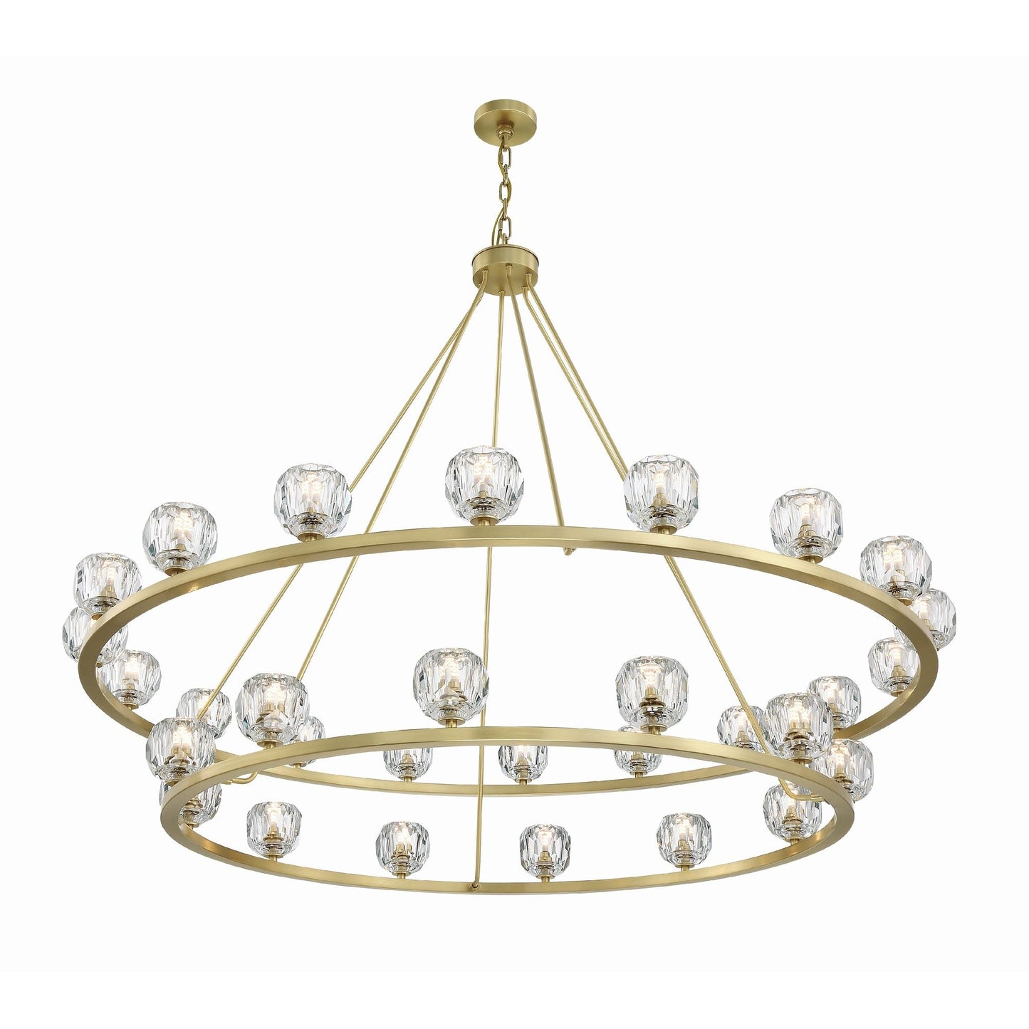 Aragon 60'' LED Soft Brass Chandelier Gold 60"W x 46"H x 60"D