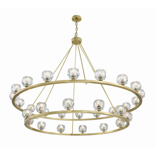Aragon 60'' LED Soft Brass Chandelier Gold 60"W x 46"H x 60"D