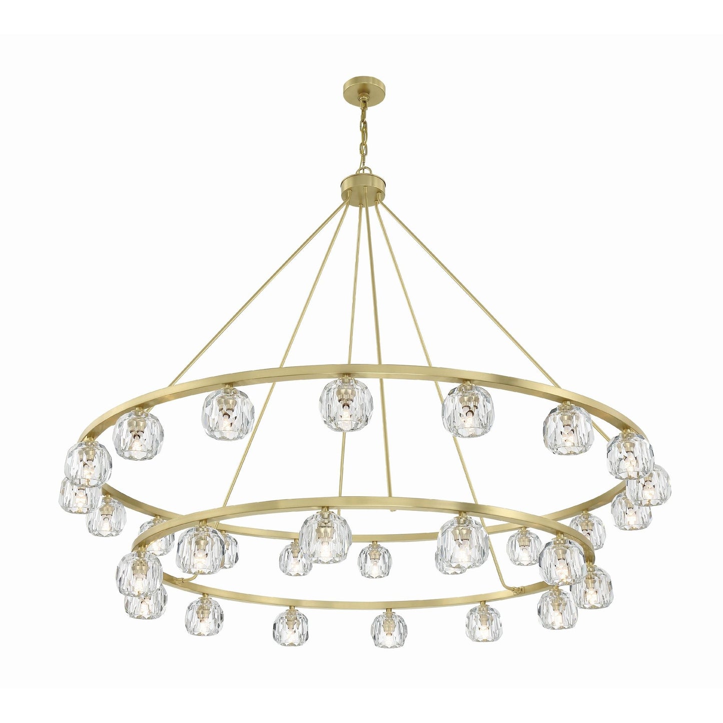 Aragon 60'' LED Soft Brass Chandelier Gold 60"W x 46"H x 60"D