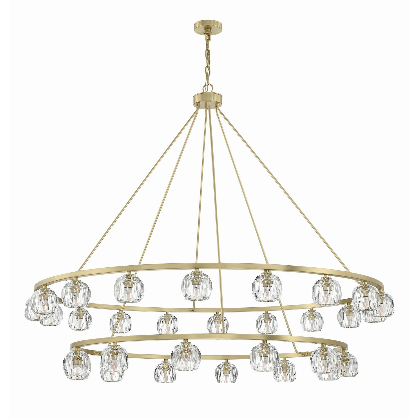 Aragon 60'' LED Soft Brass Chandelier Gold 60"W x 46"H x 60"D