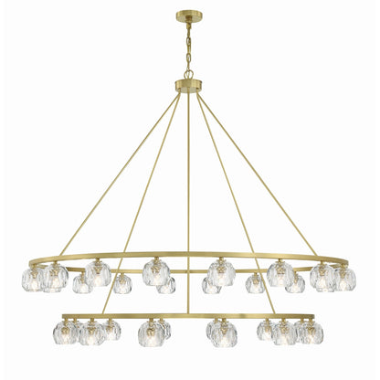 Aragon 60'' LED Soft Brass Chandelier Gold 60"W x 46"H x 60"D