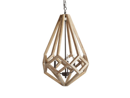 Arbor Prism Wood Chandelier