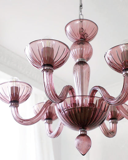 Arion Murano Art Glass Chandelier