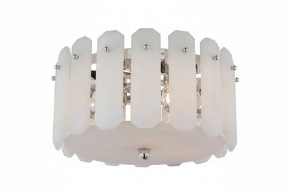 Alabaster Downtor Chandelier 15"D