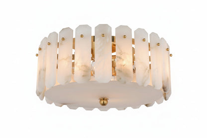 Alabaster Downtor Chandelier 18"D