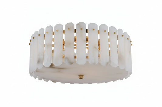 Alabaster Downtor Large Chandelier 25"D