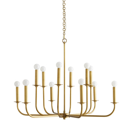 Breck 12 Light 36" Wide Taper Candle Chandelier