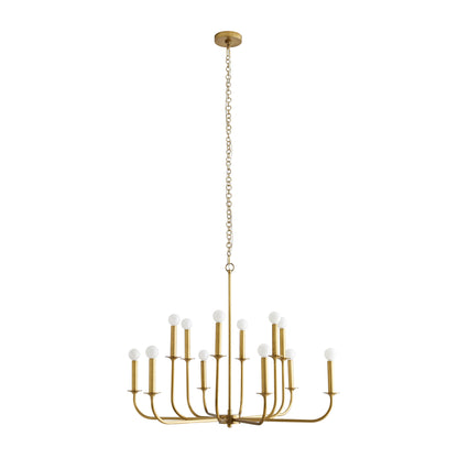Breck 12 Light 36" Wide Taper Candle Chandelier