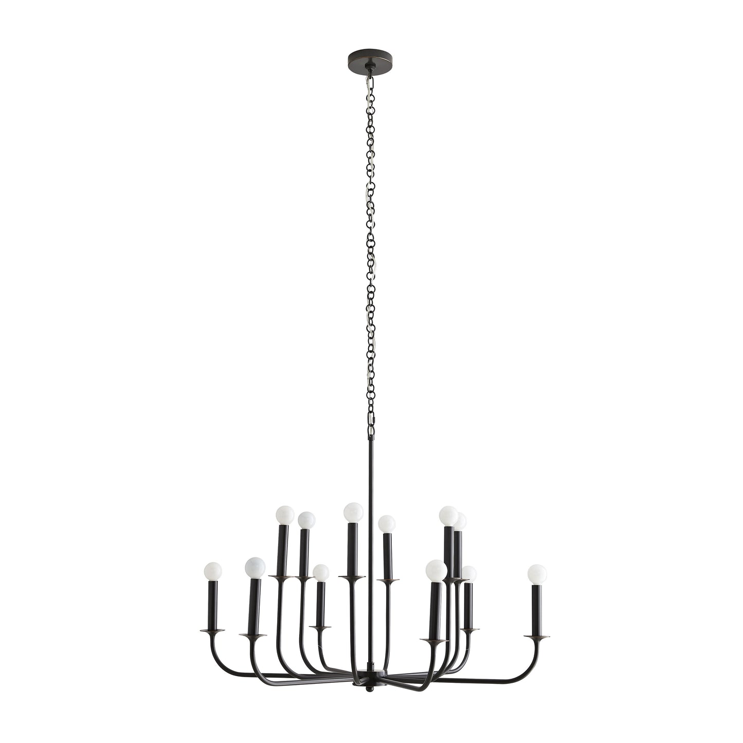 Breck 12 Light 36" Wide Taper Candle Chandelier