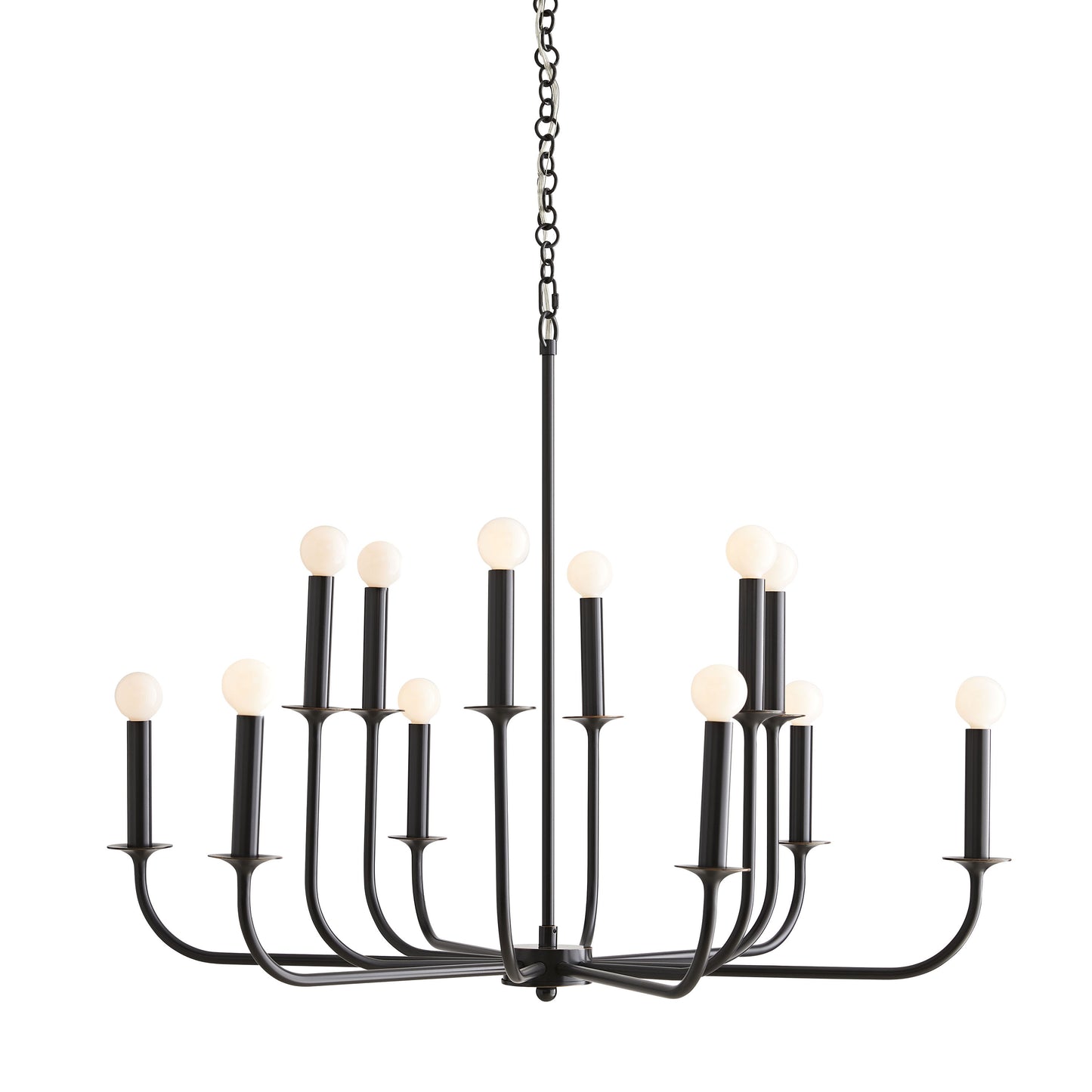 Breck 12 Light 36" Wide Taper Candle Chandelier