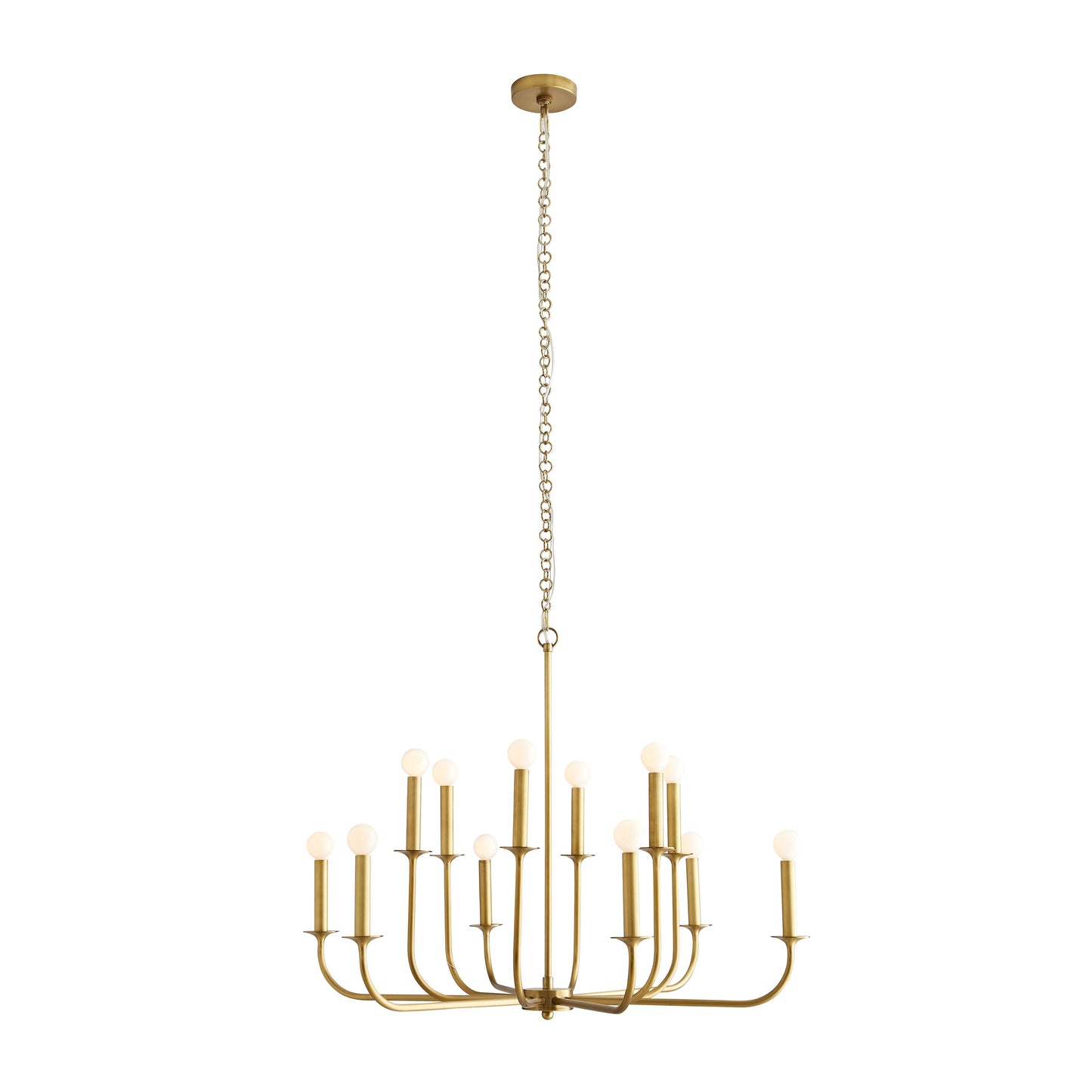 Breck 12 Light 36" Wide Taper Candle Chandelier