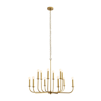 Breck 12 Light 36" Wide Taper Candle Chandelier
