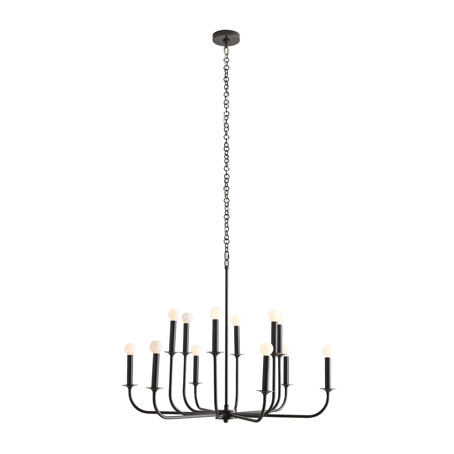Breck 12 Light 36" Wide Taper Candle Chandelier