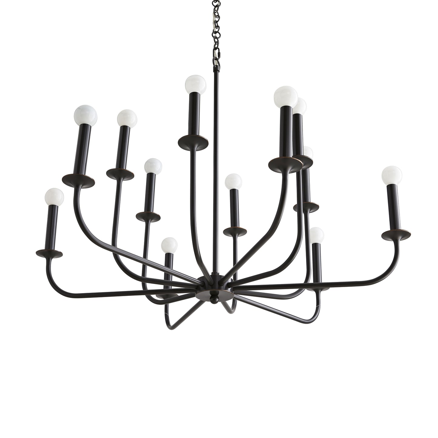 Breck 12 Light 36" Wide Taper Candle Chandelier