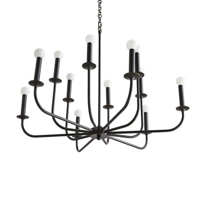 Breck 12 Light 36" Wide Taper Candle Chandelier