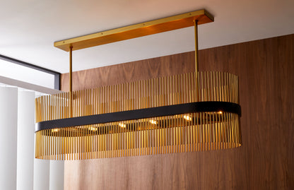 Hozier 10 Light 50" Wide Linear Chandelier