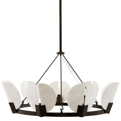 Arteriors Sierra 9 Light 40" Wide Commercial Ring Chandelier - English Bronze