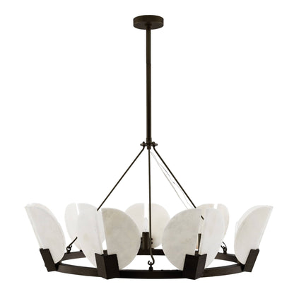 Sierra 9 Light 40" Wide Commercial Ring Chandelier - English Bronze