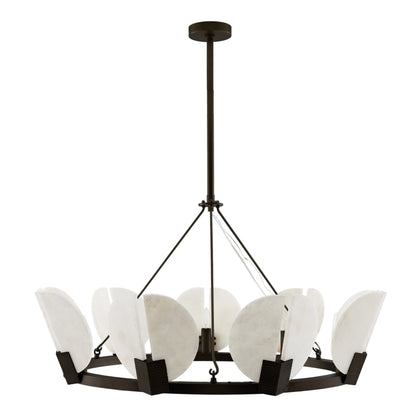Arteriors Sierra 9 Light 40" Wide Commercial Ring Chandelier - English Bronze