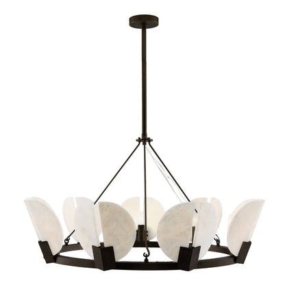 Sierra 9 Light 40" Wide Commercial Ring Chandelier - English Bronze