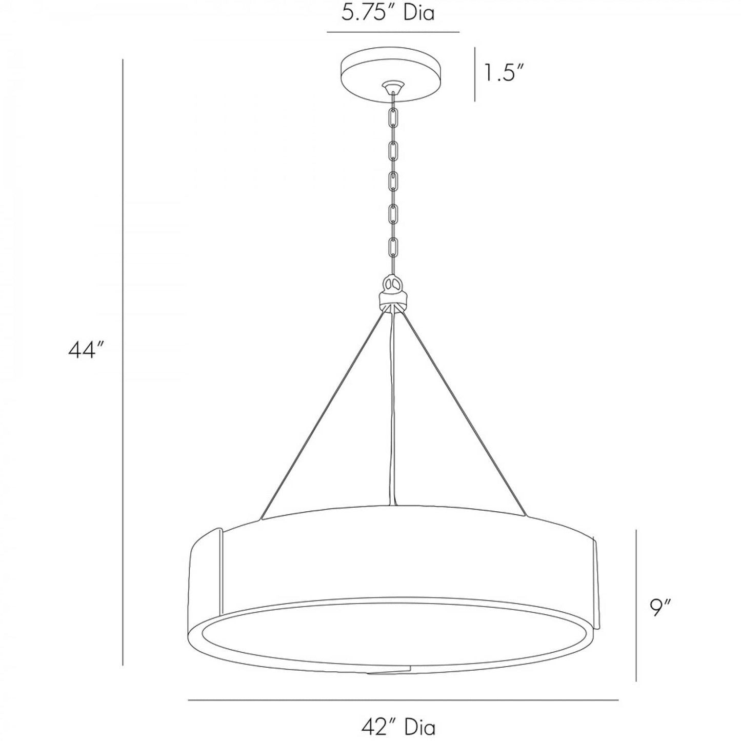Dante 42" Chandelier