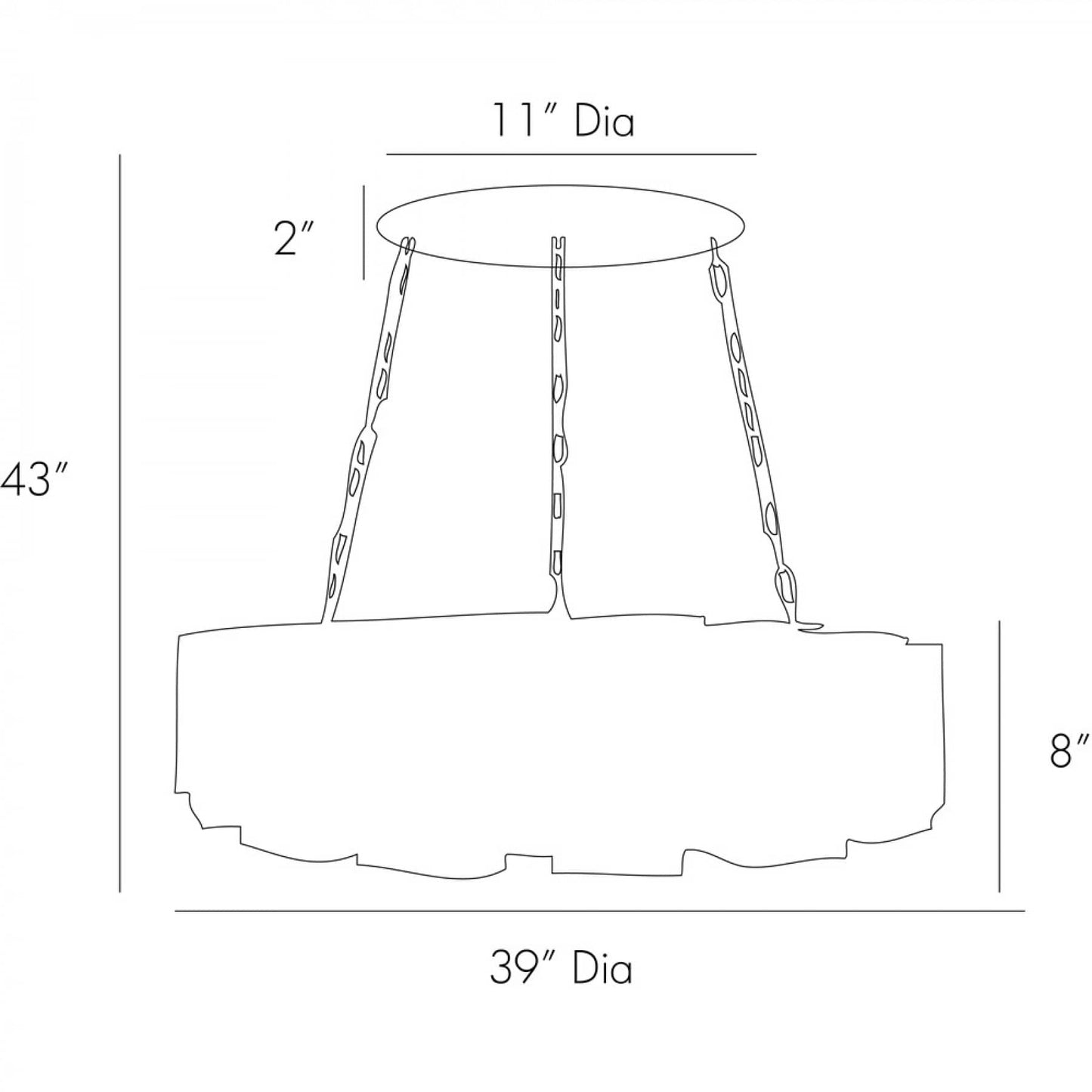 Vaughn 39" Chandelier