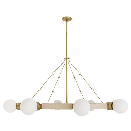 Arteriors Liberty Chandelier 8 Light 56" Wide Ring Chandelier