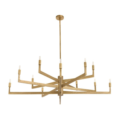 Arteriors Griff Large Chandelier 12 Light 56" Wide Taper Candle Style Chandelier