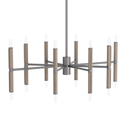 16 Light 40" Wide Candle Style Chandelier