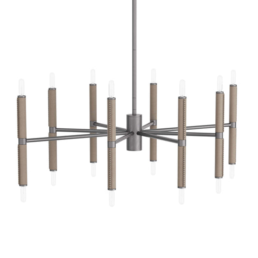 16 Light 40" Wide Candle Style Chandelier