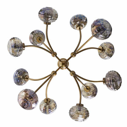 Arteriors Merrick Chandelier 12 Light 39" Wide Abstract Sputnik Chandelier