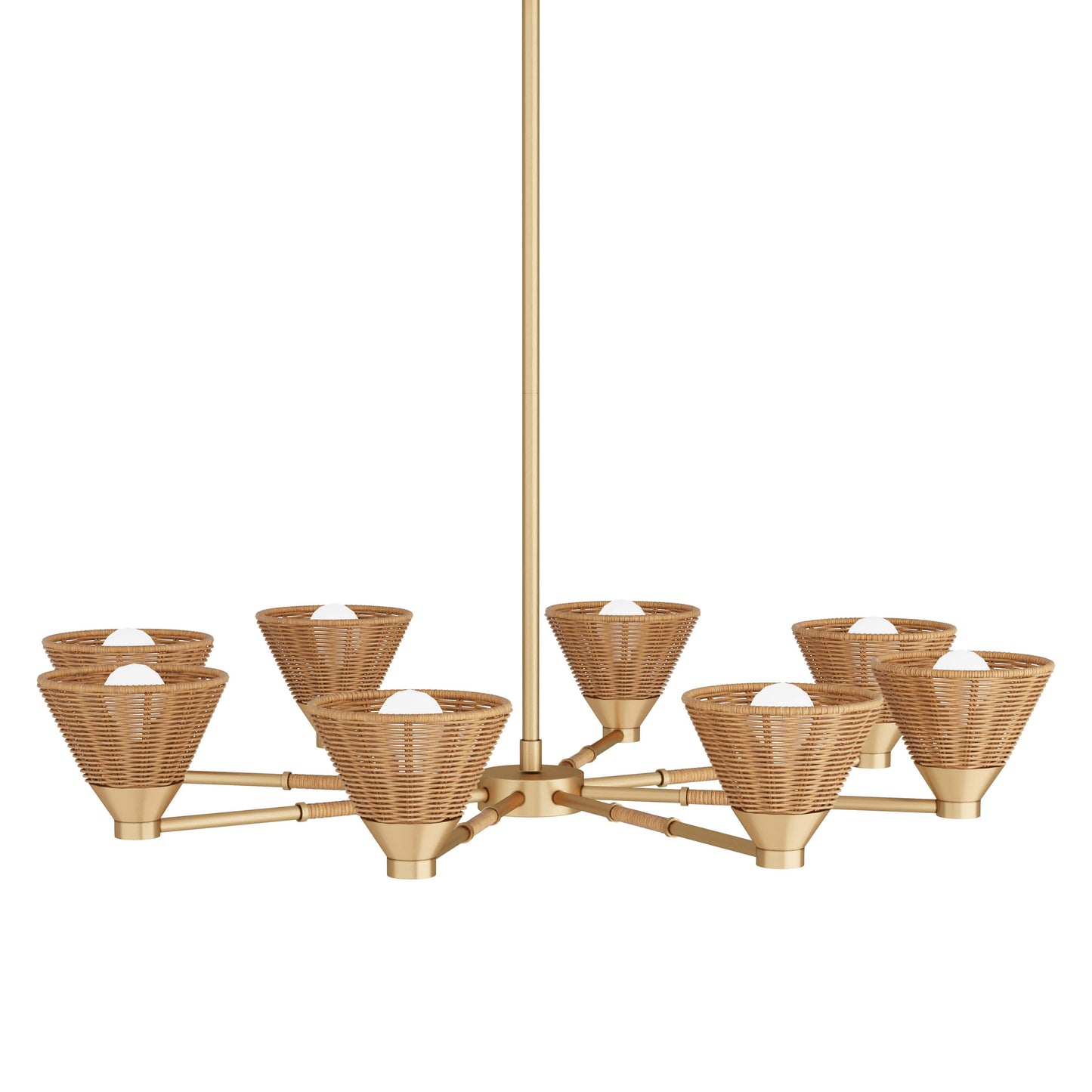 8 Light 38" Wide Chandelier