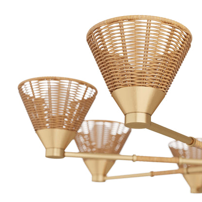 8 Light 38" Wide Chandelier