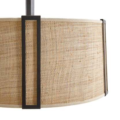 Amida 3 Light 29" Wide Drum Chandelier