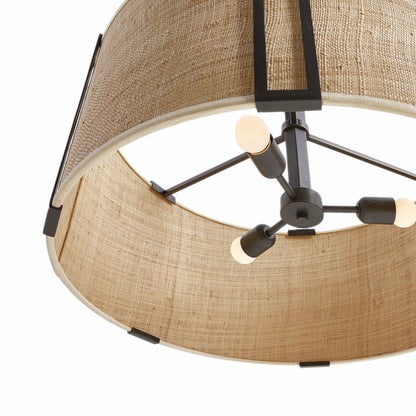 Amida 3 Light 29" Wide Drum Chandelier