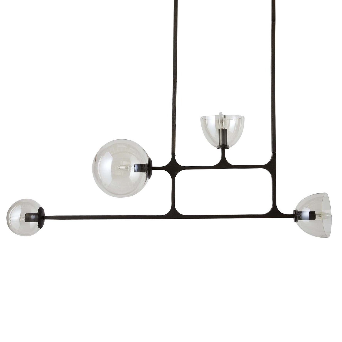 Dillon 4 Light 8" Wide Linear Chandelier