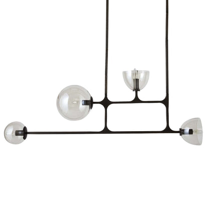 Dillon 4 Light 8" Wide Linear Chandelier