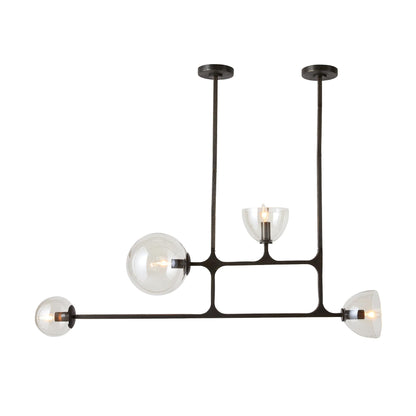 Dillon 4 Light 8" Wide Linear Chandelier