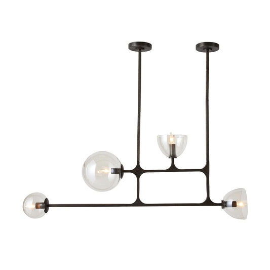 Dillon 4 Light 8" Wide Linear Chandelier