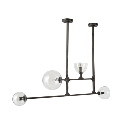 Arteriors Dillon 4 Light 21" Wide Linear Chandelier