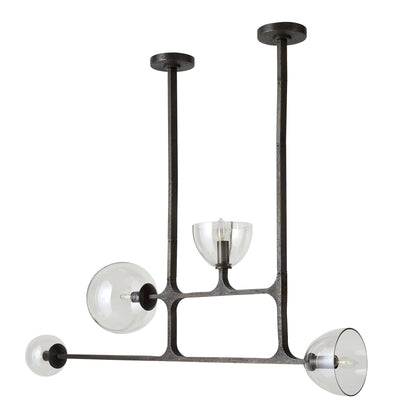 Dillon 4 Light 8" Wide Linear Chandelier