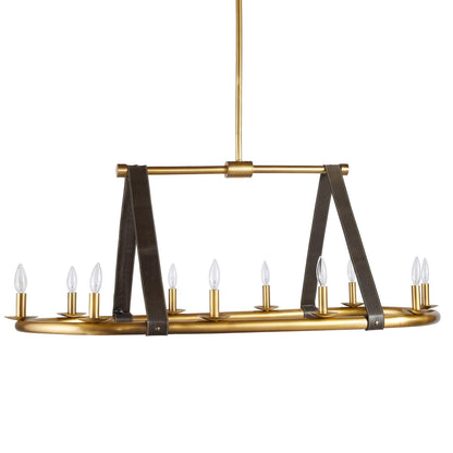 Englewood 10 Light 52" Wide Linear Chandelier