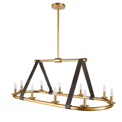 Englewood 10 Light 52" Wide Linear Chandelier